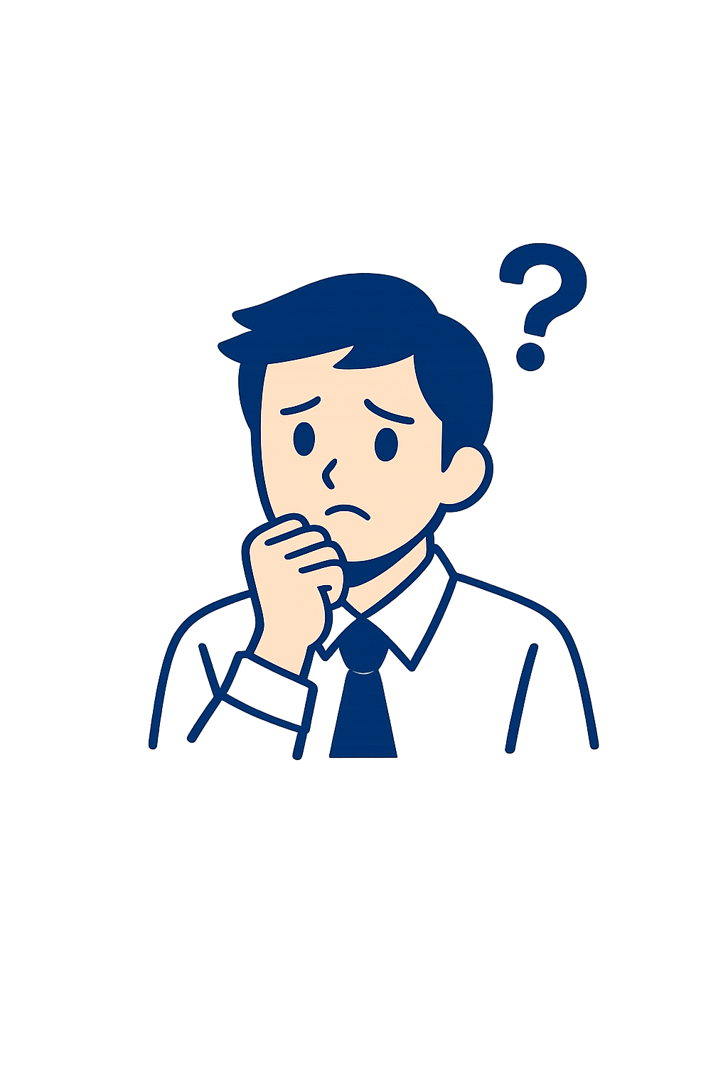 不安を感じているビジネスパーソン